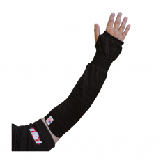 PIP 15-218BKLTO, BLOUSY FIT PRITEX SLEEVE, BLACK, 18" WITH THUMB HOLE