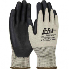 PIP 15-440-S, G-Tek® Suprene™, Seamless Knit Suprene™ Blended Glove with NeoFoam® Coated Palm 