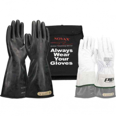 PIP 150-SK-00-14-10-KIT, NOVAX, Class 00 Electrical Safety Kit, Insulating Glove Kit, Black, 10