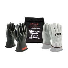 PIP 150-SK-0-10-KIT, NOVAX®, Class 0 Electrical Safety Kit, Insulating Glove Kit, Black, 10