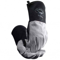 PIP 1504-1, Caiman, Superior Split Cowhide MIG/Stick Welder'S Glove with FR Cotton Cuff, Hand Prot