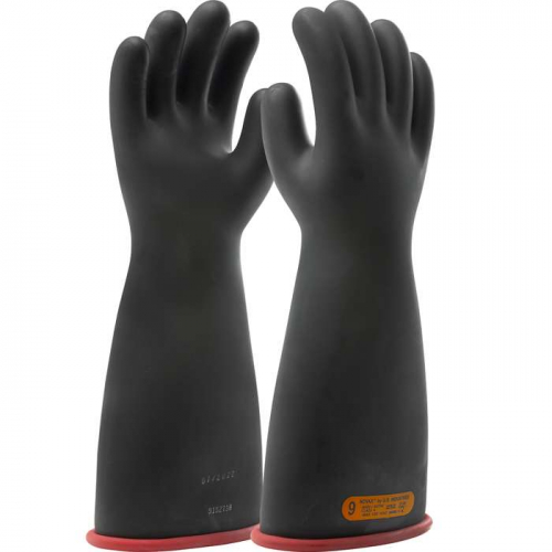 PIP 156-4-16-11, NOVAX®, Class 4 Rubber Insulating Glove with Beaded Rolled Cuff - 16, Insulating G