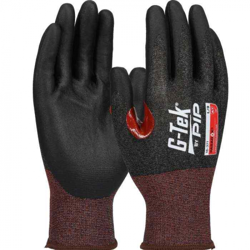 PIP 16-371-XXS, G-Tek® Paradox™, Seamless Knit PolyKor® Blended Glove with Foam Nitrile Coated G