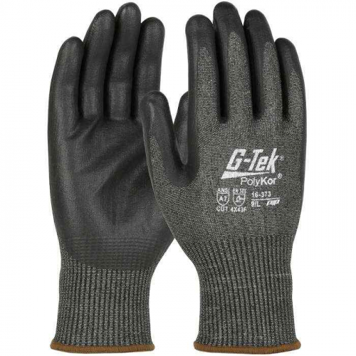 PIP 16-373-XXS, G-Tek® PolyKor®, Seamless Knit PolyKor® Blended Glove with Nitrile Coated Foam Gr