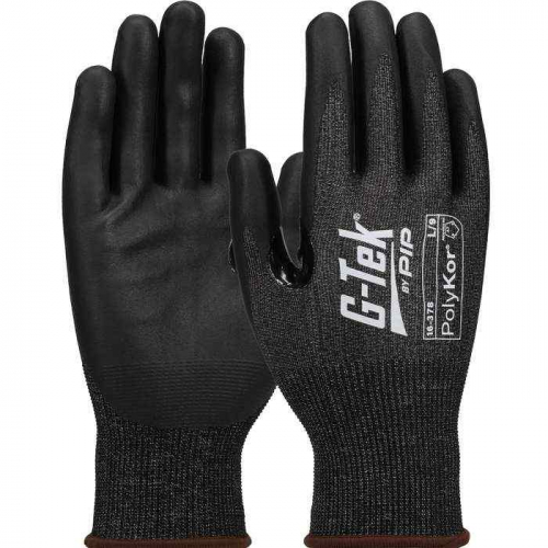 PIP 16-378-M, G-Tek® PolyKor® X7™, Seamless Knit PolyKor® X7™ Blended Glove with Nitrile Coat