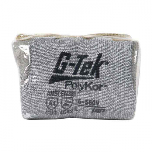 PIP 16-560V-L, G-Tek® PolyKor®, Seamless Knit PolyKor® Blended Glove with Polyurethane Coated Fla
