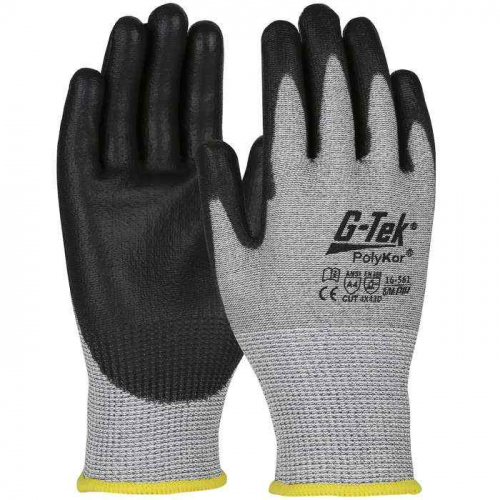 PIP 16-561-M, G-Tek® PolyKor®, Seamless Knit PolyKor® Blended Glove with Polyurethane Coated Flat