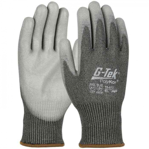 PIP 16-573-XXL, G-Tek® PolyKor®, Seamless Knit PolyKor® Blended Glove with Polyurethane Coated Fl