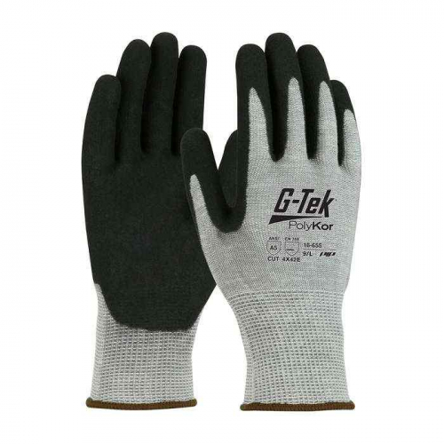 PIP 16-655-XXL, G-Tek® PolyKor®, Seamless Knit PolyKor® Blended Glove with Double-Dipped Nitrile 
