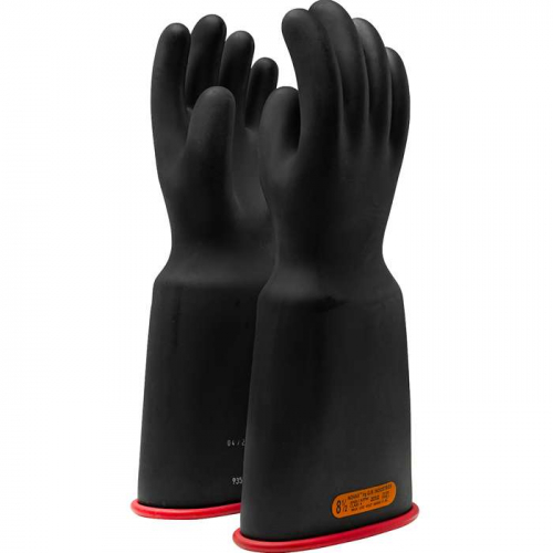 PIP 161-4-16-9, NOVAX®, Class 4 Rubber Insulating Glove with Bell Cuff - 16, Insulating Gloves, Bla