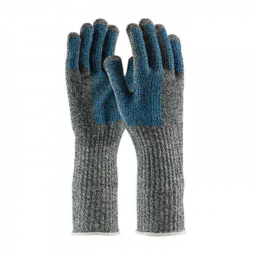 PIP 18-SD385L, Kut Gard®, Dyneema® Blended Slabbers Glove with Extended Cuff and Double-Sided PVC 