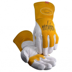 PIP 1810-4, Caiman, Premium Cow Grain MIG/Stick Welder'S Glove with Two-Layer Insulated Back, Hand