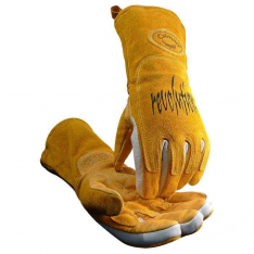 PIP 1812-5, Caiman, Superior Pig Grain MIG/Stick Welder'S Glove with FR Cotton Fleece Lining and H