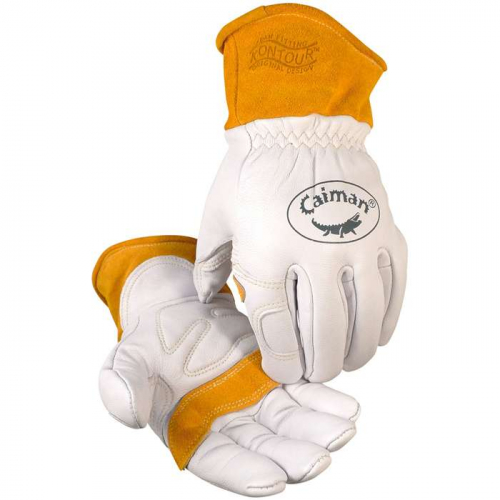 PIP 1871-6, Caiman®, Premium Goat Grain TIG/MIG Welder's Glove with Wool Insulated Back - Scalloped
