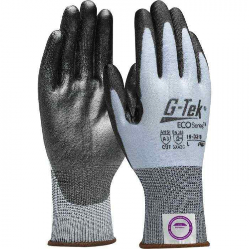 PIP 19-D318-M, G-Tek® ECO Series™, Seamless Knit Dyneema® Diamond 2.0 Blended Glove with Polyure