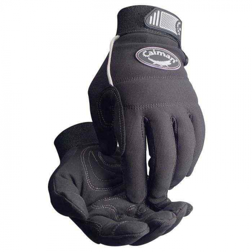 PIP 1932-3, Caiman®, Synthetic Leather Padded Palm with Black Spandex Back, Hi Performance Glove, B