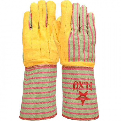 PIP 1BC0666J, Boss®, Premium Grade Chore Glove with Double Layer Palm, Cotton Back and Nap-Out Fini