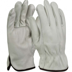 PIP 1JL61332X, PIP®, Top Grain Cowhide Leather Drivers Glove with White Waffle Knit Thermal Lining 