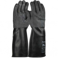 PIP 1UB0025RM, Assurance® Guardian™, 14 Long 25 Mil Butyl Rubber Glove with Rough-Grip, Chemical 