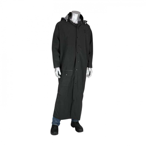 PIP 201-322-5X, Base35™, Premium 60 Duster Raincoat - 0.35 mm, Rainwear, Black, 5XL