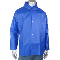 PIP 201-500-B-2X, Boss®, TPU / Nylon Rain Jacket - 0.25 mm, Rainwear, Blue, 2XL