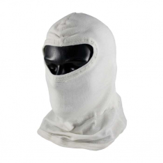 PIP 202-132, PIP®, Double-Layer Nomex® Balaclava with Bib - Slit Eye, FR Hoods, White, OS