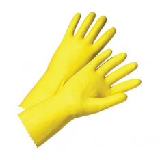 PIP 2312-10, PIP®, Unsupported Latex, Flock Lined with Raised Diamond Grip - 18 Mil, Chemical Resis