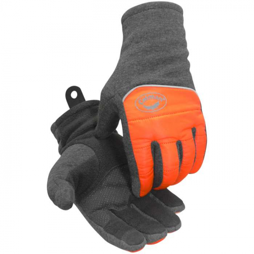 PIP 2385-3, Caiman®, Hi-Vis Polyester Fleece Glove with Micro-Dot Patch Grip and Thermal Lining - T