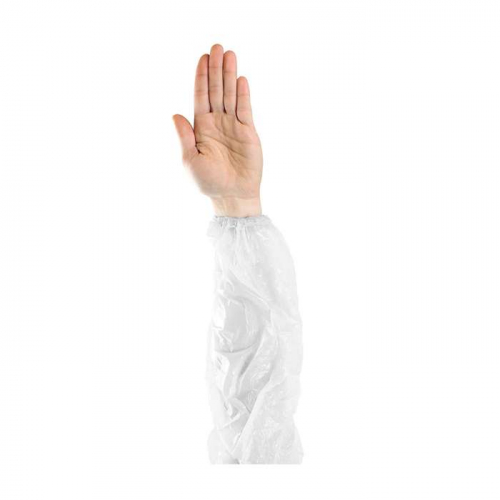 PIP 2418PE, PIP®, Single Use Sleeves, Disposable Clothing, White, 18