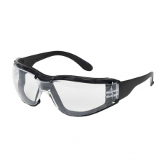 PIP 250-01-F020, Zenon Z12™ Foam, Rimless Safety Glasses with Black Temple, Clear Lens, Foam Paddi