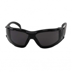 PIP 250-01-F021, Zenon Z12™ Foam, Rimless Safety Glasses with Black Temple, Gray Lens, Foam Paddin