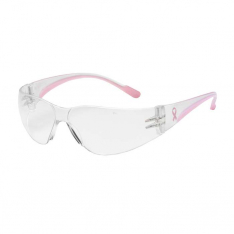 PIP 250-11-0900, Eva® Petite, Rimless Safety Glasses with Clear / Pink Temple, Clear Lens and Anti-