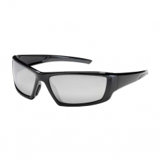 PIP 250-47-0005, Sunburst™, Full Frame Safety Glasses with Black Frame, Silver Mirror Plus Lens an
