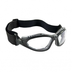 PIP 250-50-0520, Fuselage™, Full Frame Safety Glasses with Black Frame, Foam Padding, Clear Lens a