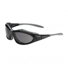 PIP 250-50-0421, Fuselage™, Full Frame Safety Glasses with Black Frame, Foam Padding, Gray Lens an
