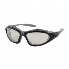PIP 250-50-0422, Fuselage™, Full Frame Safety Glasses with Black Frame, Foam Padding, I/O Lens and