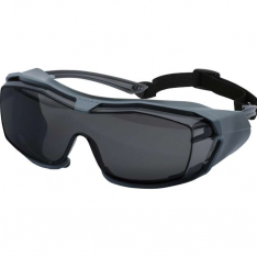 PIP 250-96-1551, OverSeal™, OTG Safety Glasses with Rubber Gasket, Headband, Gray Lens and Fogless