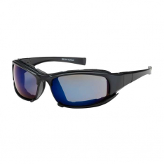 PIP 250-CE-10093, Cefiro™, Full Frame Safety Glasses with Black Frame, Rubber Foam Padding, Blue M