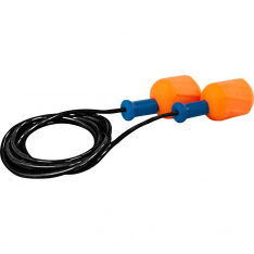 PIP 267-HPF610C, EZ-Twist™, Disposable Soft Polyurethane Foam Corded Ear Plugs - NRR 30 / SNR 38, 