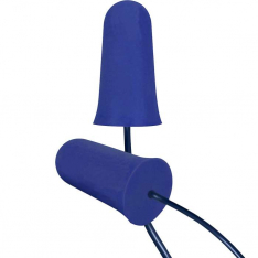 PIP 267-HPF910D, Food Pro Flare™ Plus, Metal Detectable Soft Polyurethane Foam Corded Ear Plugs - 