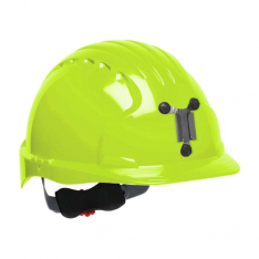PIP 280-EV6151M-LY, Evolution® Deluxe 6151, Standard Brim Mining Hard Hat with HDPE Shell, 6-Point 