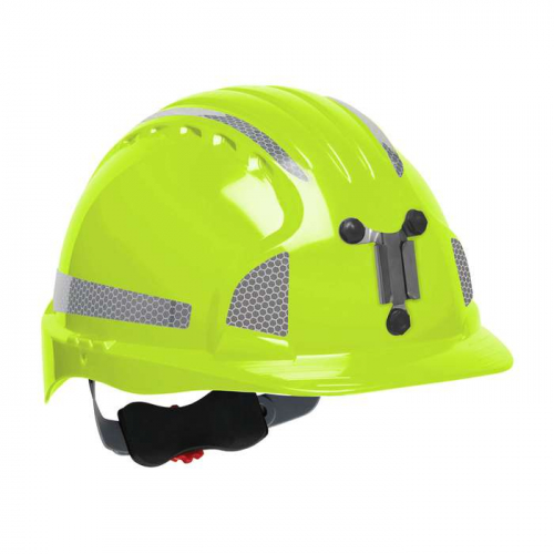 PIP 280-EV6151MCR2-LY, Evolution® Deluxe 6151, Standard Brim Mining Hard Hat with HDPE Shell, 6-Poi
