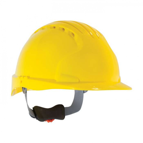 PIP 280-EV6151V-20, Evolution® Deluxe 6151, Standard Brim, Vented Hard Hat with HDPE Shell, 6-Point