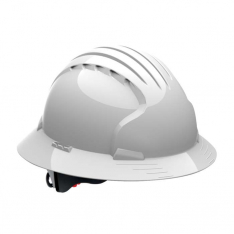 PIP 280-EV6161-10, Evolution® Deluxe 6161, Full Brim Hard Hat with HDPE Shell, 6-Point Polyester Su