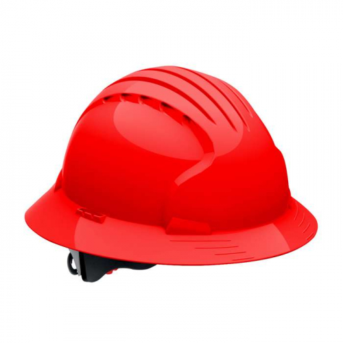PIP 280-EV6161-60, Evolution® Deluxe 6161, Full Brim Hard Hat with HDPE Shell, 6-Point Polyester Su