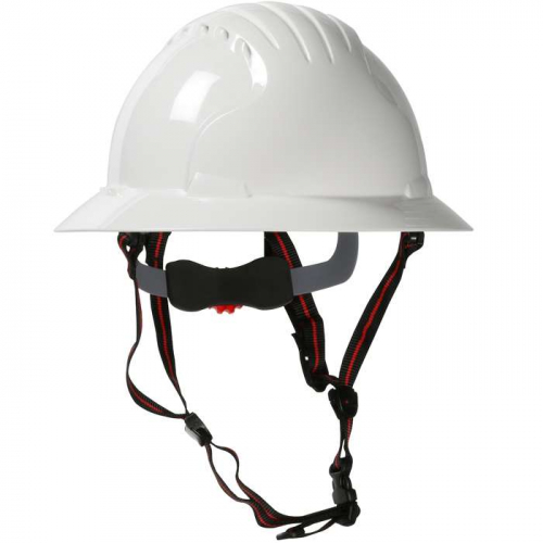 PIP 280-EV6161-CH-10, EVO® 6161 Ascend™, Full Brim Safety Helmet with HDPE Shell, 4-Point Chinstr