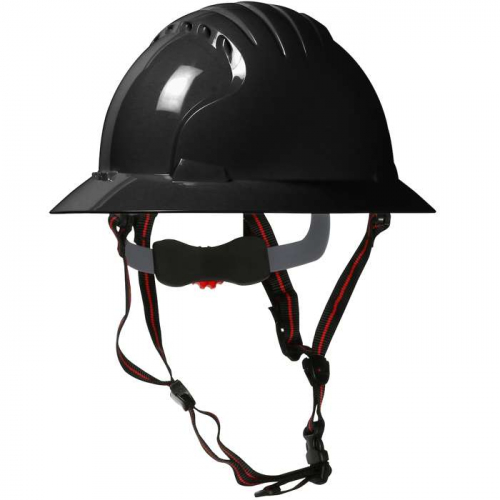 PIP 280-EV6161-CH-11, EVO® 6161 Ascend™, Full Brim Safety Helmet with HDPE Shell, 4-Point Chinstr