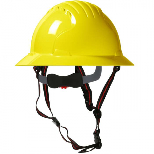 PIP 280-EV6161-CH-20, EVO® 6161 Ascend™, Full Brim Safety Helmet with HDPE Shell, 4-Point Chinstr