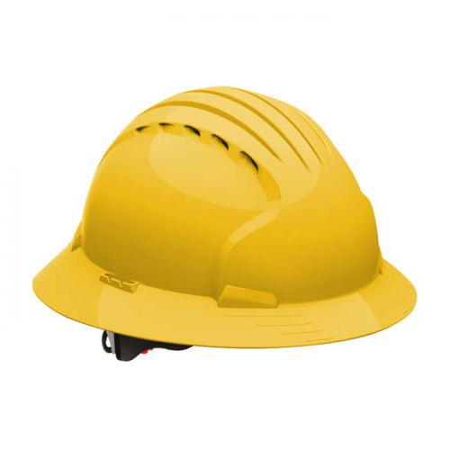 PIP 280-EV6161V-20, Evolution® Deluxe 6161, Vented, Full Brim Hard Hat with HDPE Shell, 6-Point Pol