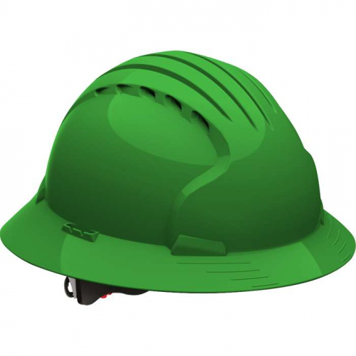 PIP 280-EV6161V-30, Evolution® Deluxe 6161, Vented, Full Brim Hard Hat with HDPE Shell, 6-Point Pol